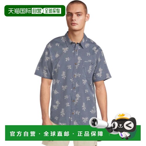 自营Billabong Sundays Mini Shirt Mens Steel Blue Tropical Sh