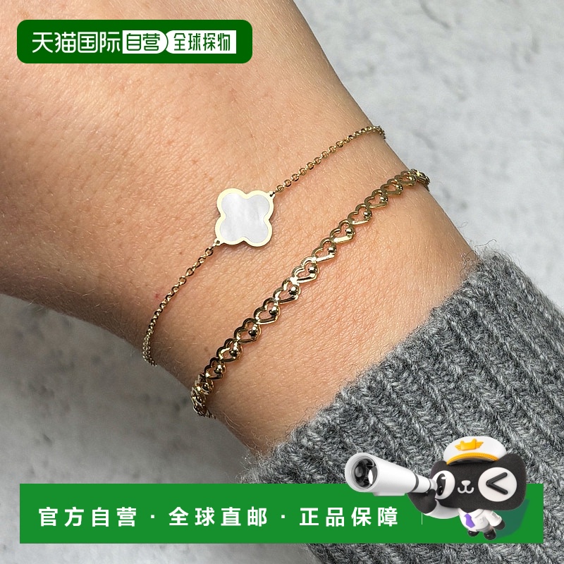 自营 the loverySmall Mother of Pearl Single Clover Bracelet