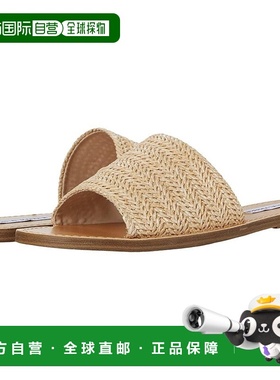 自营Steve Madden Grace Sandals WoNatural Raffia Almond Toe S
