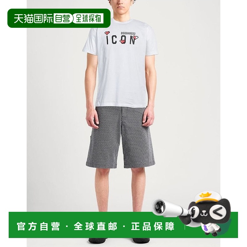 1h可退 【美国直邮】DSQUARED2 男装 T恤 10533544QE 纯色 圆领