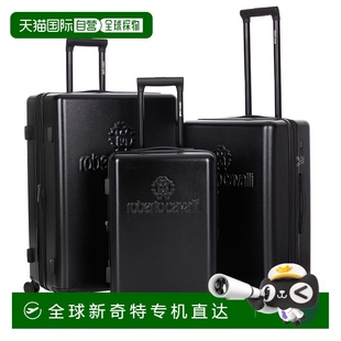 带可扩展硬壳和8个旋转轮 自营 3件套行李箱 ROBERTO 黑 CAVALLI