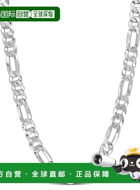 美国直邮Julianna B朱莉安娜女士项链银色扁平链式休闲时尚简约