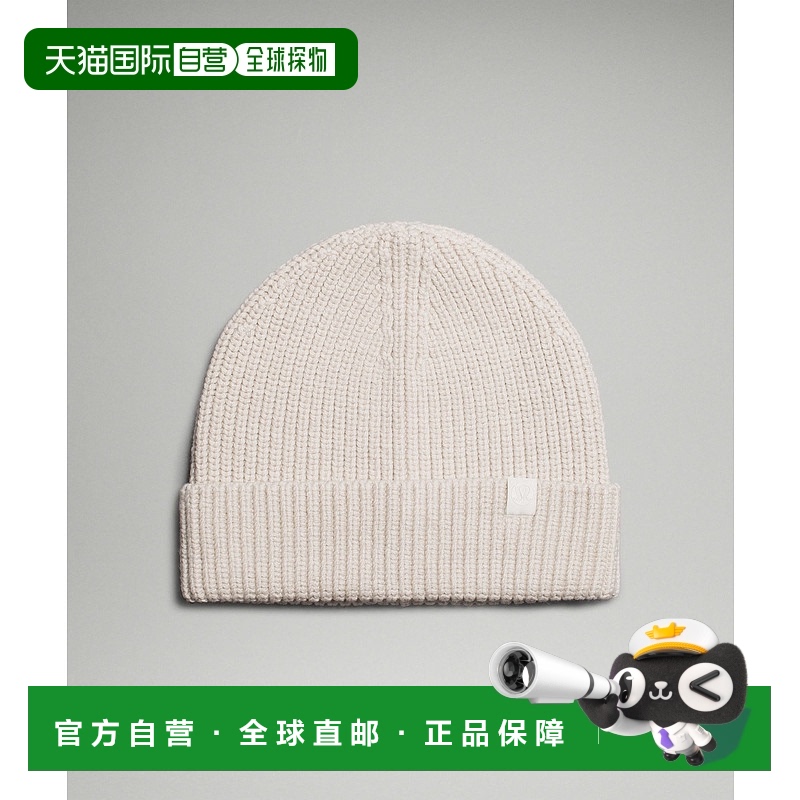 香港直邮潮奢 Lululemon 女士 Close-Fit 羊毛混纺罗纹针织小便帽