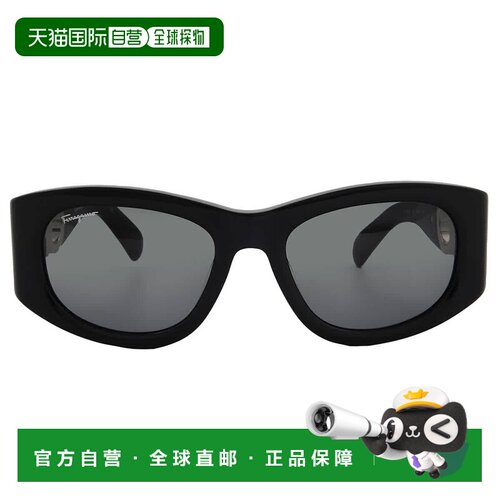 自营Salvatore Ferragamo Grey Cat Eye Ladies Sunglasses SF108