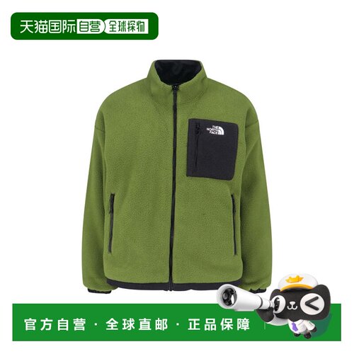 自营the north face双面橄榄绿羊毛夹克-绿色 美国奥莱直发