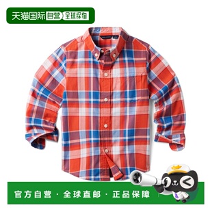 自营Janie and Jack The Madras Plaid Shirt - red 美国奥莱直发
