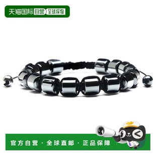 自营 Crucible 洛杉矶赤铁矿串珠可调节手链（8 毫米）- 灰色 美