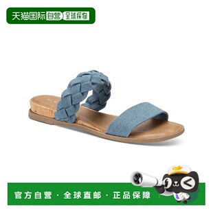 stoneSun 蓝色编织带拖鞋 Stone Slide女式 ZPO38 Easten 自营sun
