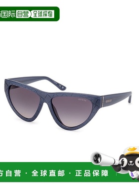 自营Guess Resin Women's Sunglasses - blue 美国奥莱直发太阳镜