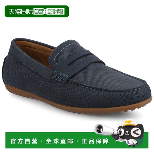 自营vance co.Vance Yates 中号和宽号穿孔一脚蹬驾驶便士乐福鞋