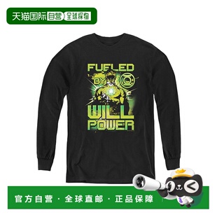 自营 gildan绿灯侠青年长袖 T 恤/T 恤 - 黑色 美国奥莱直发