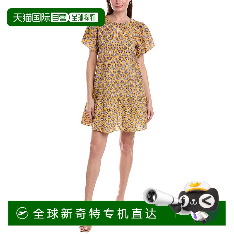 自营 Lilla P飘逸袖连衣裙-橙色 【美国奥莱】直发