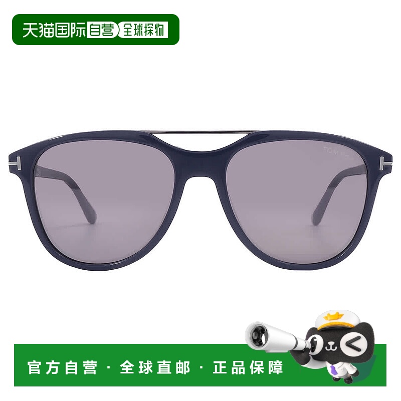 自营Tom Ford Damian Smoke Mirror Pilot Men's Sunglasses FT10