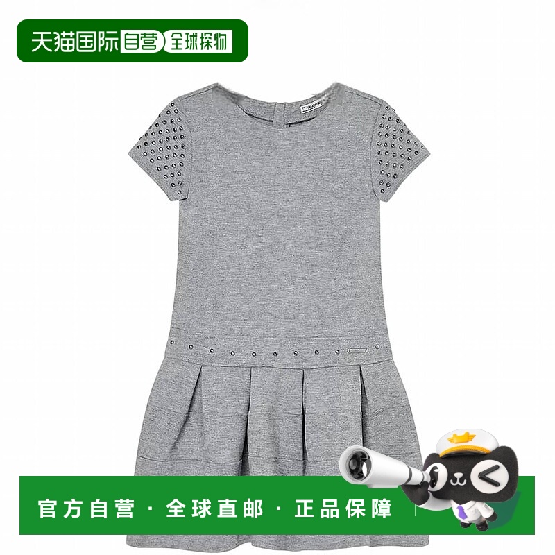 自营mayoralGirl's Short Sleeve Stud Sleeve Dress In Maple St