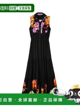 自营Desigual Viscose Casual Women's Dress - black 美国奥莱直