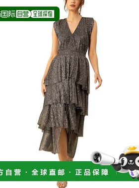 自营 Hale Bob Adelina无袖长裙-灰色 美国奥莱直发连衣裙