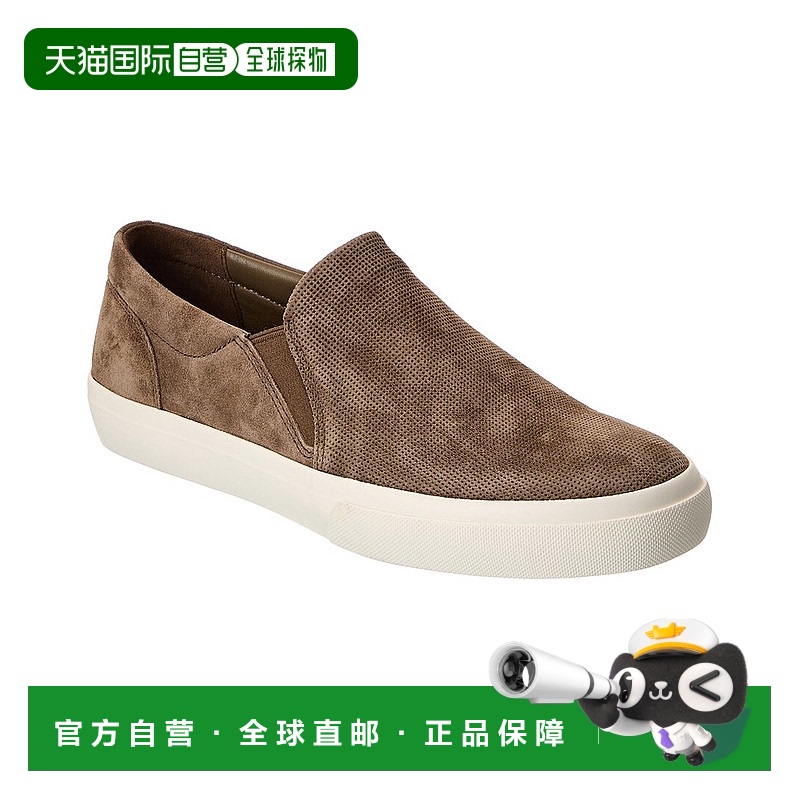 自营 Vince Fletcher绒面拖鞋运动鞋-灰色 美国奥莱直发男鞋板鞋