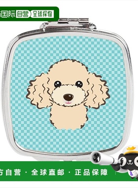 自营 Carolines Treasures BB1196SCM 棋盘格蓝色浅黄色贵宾正品