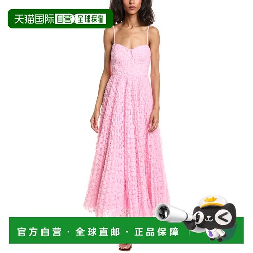 自营Hutch Amara礼服-粉红色 美国奥莱直发吊带连衣裙长裙