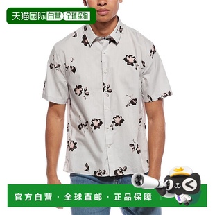 灰色 Cascading花朵梭织衬衫 美国奥莱直发 Vince 自营