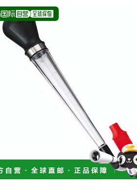 自营Cuisipro 3 合 1 Baster 家禽肉涂抹刷 747300 - 黑色 美国奥