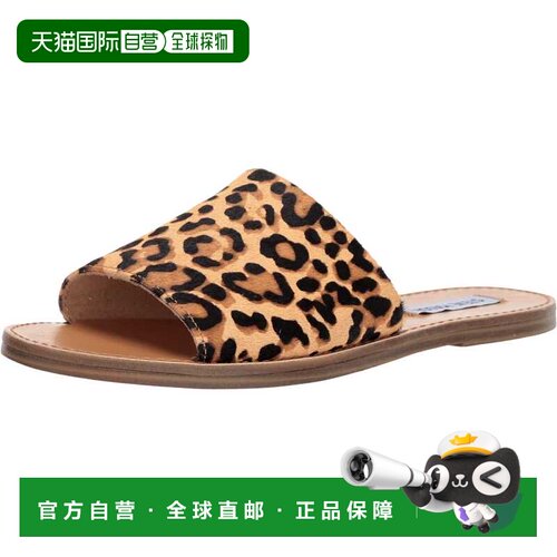 自营Steve Madden Gracel平底凉鞋豹纹GRAC05S1-918女士-棕色 美