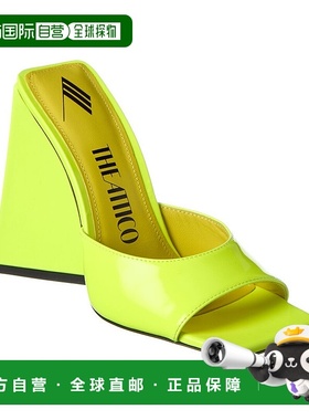 自营 the atticoAttico Devon皮革凉鞋-黄色 美国奥莱直发