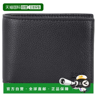 自营Hugo Boss Men's Ray 6 Card Bifold Leather Wallet, Black