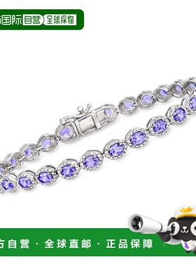 Ross-Simons Tanzanite and . Diamond Tennis Bracelet in Sterl