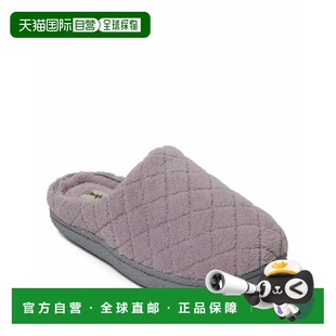自营Dearfoams Women's Leslie Quilted Microfiber Terry Memory