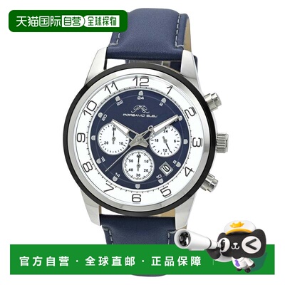 自营Porsamo Bleu Men's Arthur Genuine Leather Band Watch 109