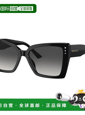 自营Jimmy Choo JC 5001B 50008G 54mm 女式蝴蝶太阳镜 - 黑色 美