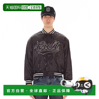 自营 cult of individuality黑色棒球夹克 - 黑色 美国奥莱直发