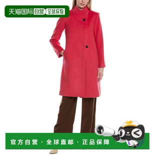 自营fleuretteFLEURETE中羊毛大衣-木槿 美国奥莱直发外套女装
