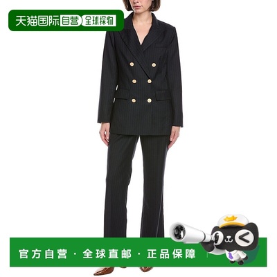 自营Pascale La Mode 2件套西装-蓝色 美国奥莱直发