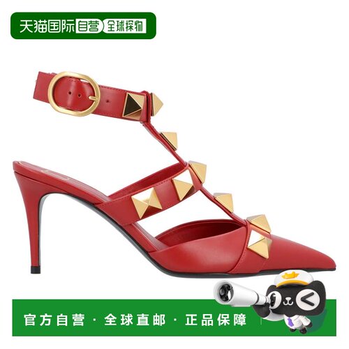 自营valentinoRoman Stud Pumps 80Mm Red - red 美国奥莱直发