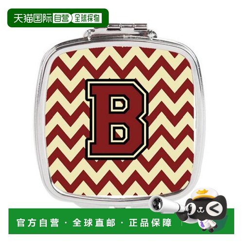 自营Carolines Treasures CJ1061-BSCM 字母 B 雪佛龙栗色和正品