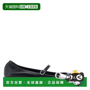 自营Stuart Weitzman Claris皮革芭蕾舞平底鞋-黑色 美国奥莱直发