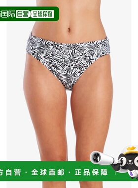 自营 Helen Jon女士内衣大号白色黑色热带敞篷Hipster ERK571-白