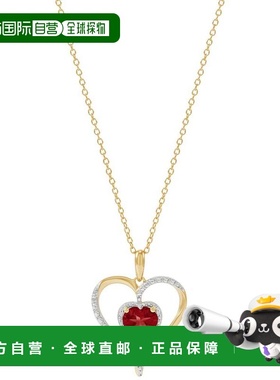 【美国直邮】macy's 通用 项链珍珠纯银水晶淡水天然钻石宝石吊坠