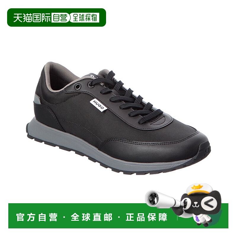 自营Hugo Boss Icelin跑步鞋-黑色 休闲鞋男鞋美国直发奥莱