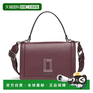 自营karl lagerfeldSimone Flap Crossbody - rasin 美国奥莱直发