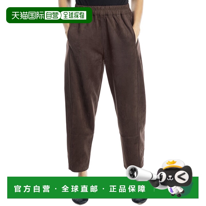 自营Max Studio Barrel Leg Pant - brown 美国奥莱直发