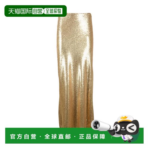 自营patrizia pepeLong Sequin Skirt - Gold - neutrals 美国奥