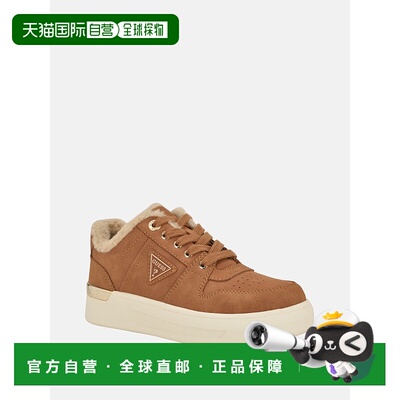 自营guessOverria Sherpa Sneakers - cognac 美国奥莱直发运动鞋