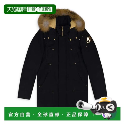 自营Moose Knuckles黑色/金色Stag Lake Parka夹克-黑色 美国奥莱