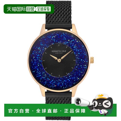自营Kenneth Cole Women's 33mm Quartz Watch - black 美国奥莱