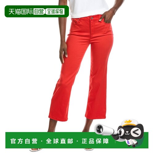 自营jones new york琼斯纽约列克星敦直作物让-红色 美国奥莱直发