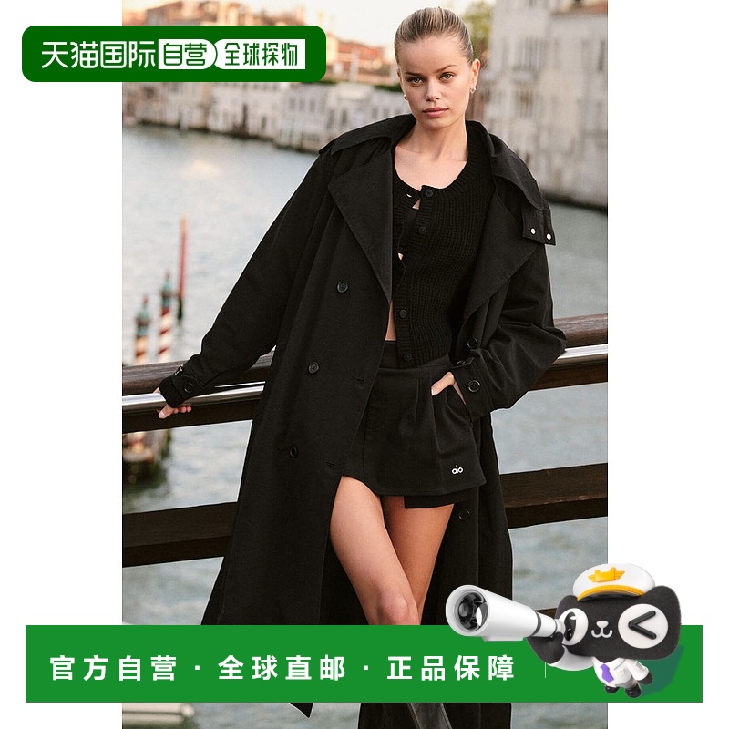 1h可退 美国直邮AloYoga瑜伽时尚休闲女士外套W4675R经典大衣长款