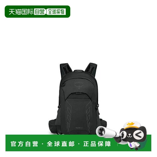自营 OSPREY Talon EF魔爪22L延长版户外徒步背包男 黑/煤灰色